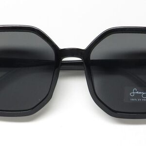 Sean John Hexagonal Black Sunglasses